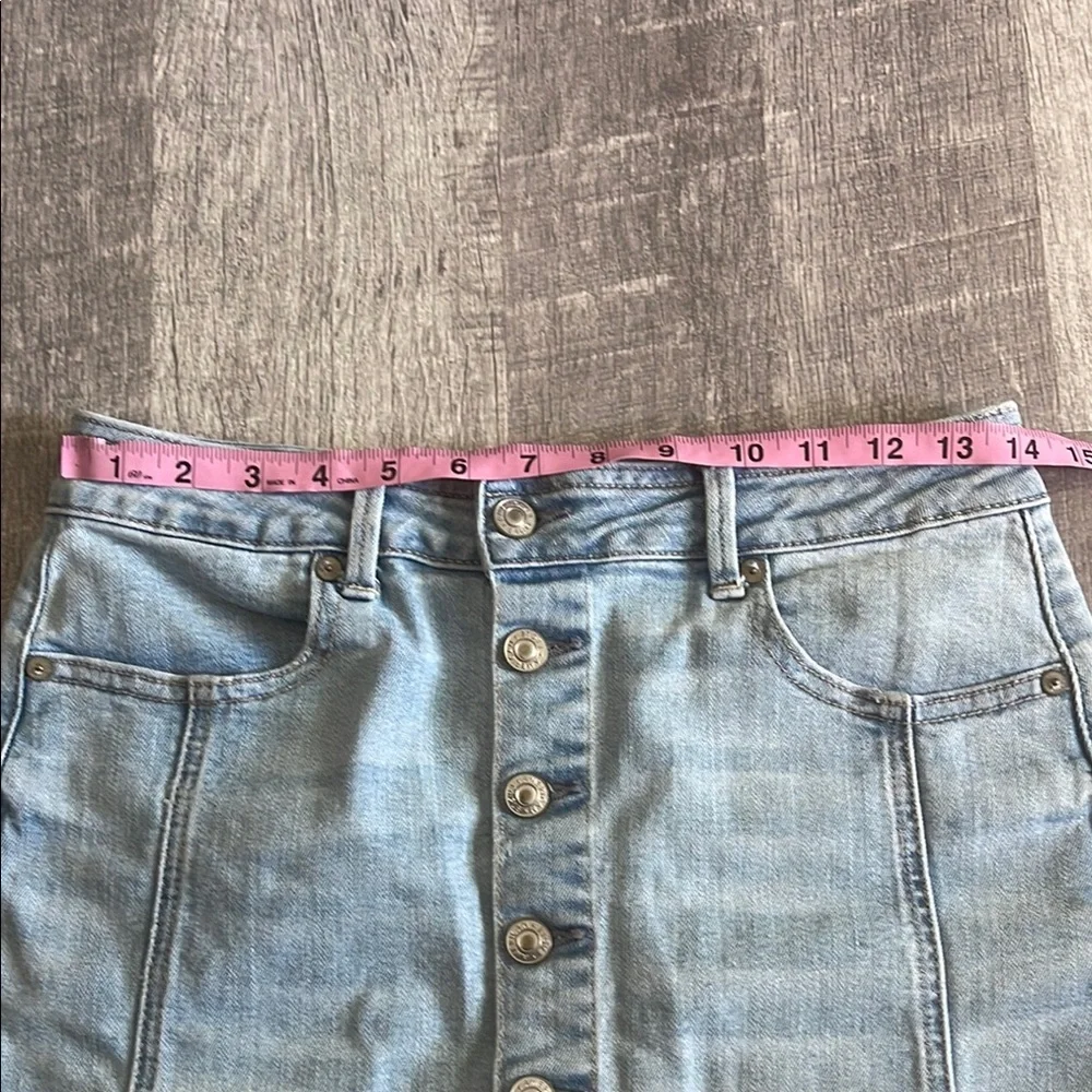 American‎ Eagle Button-Up Denim Mini Skirt